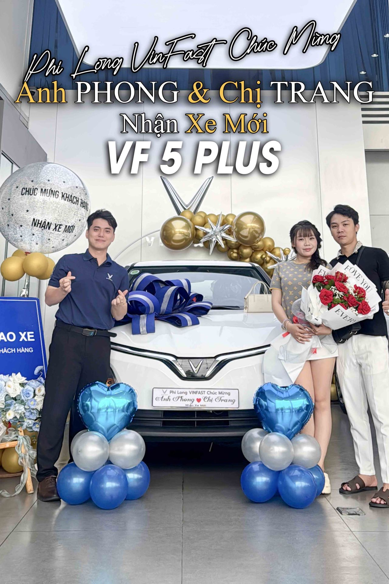 Khách hàng nhận xe VinFast